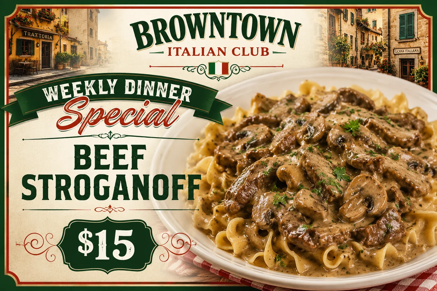 This week’s Browntown dinner special