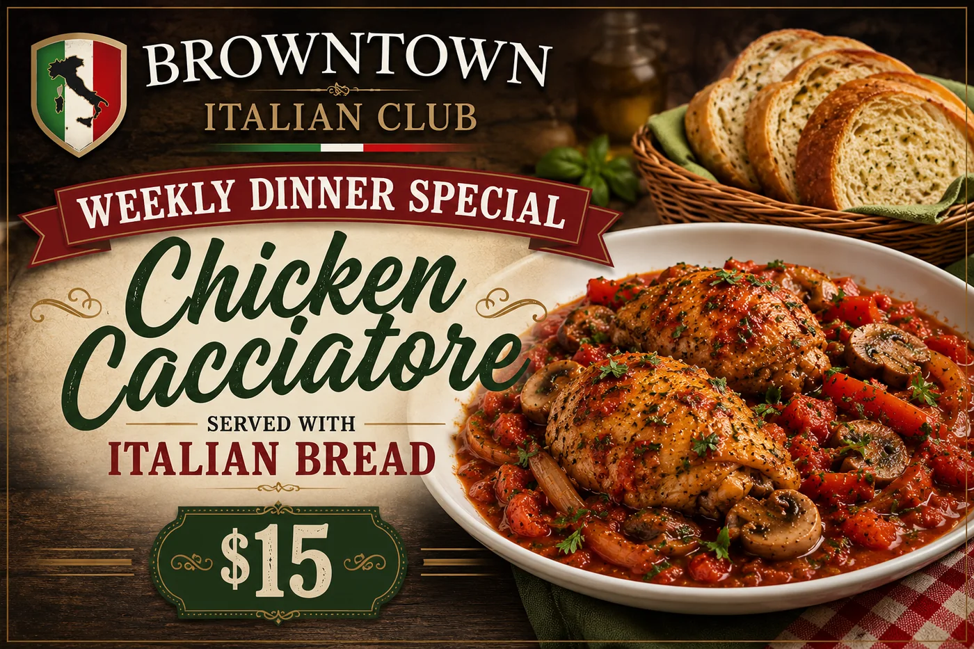 Past Browntown dinner special 7