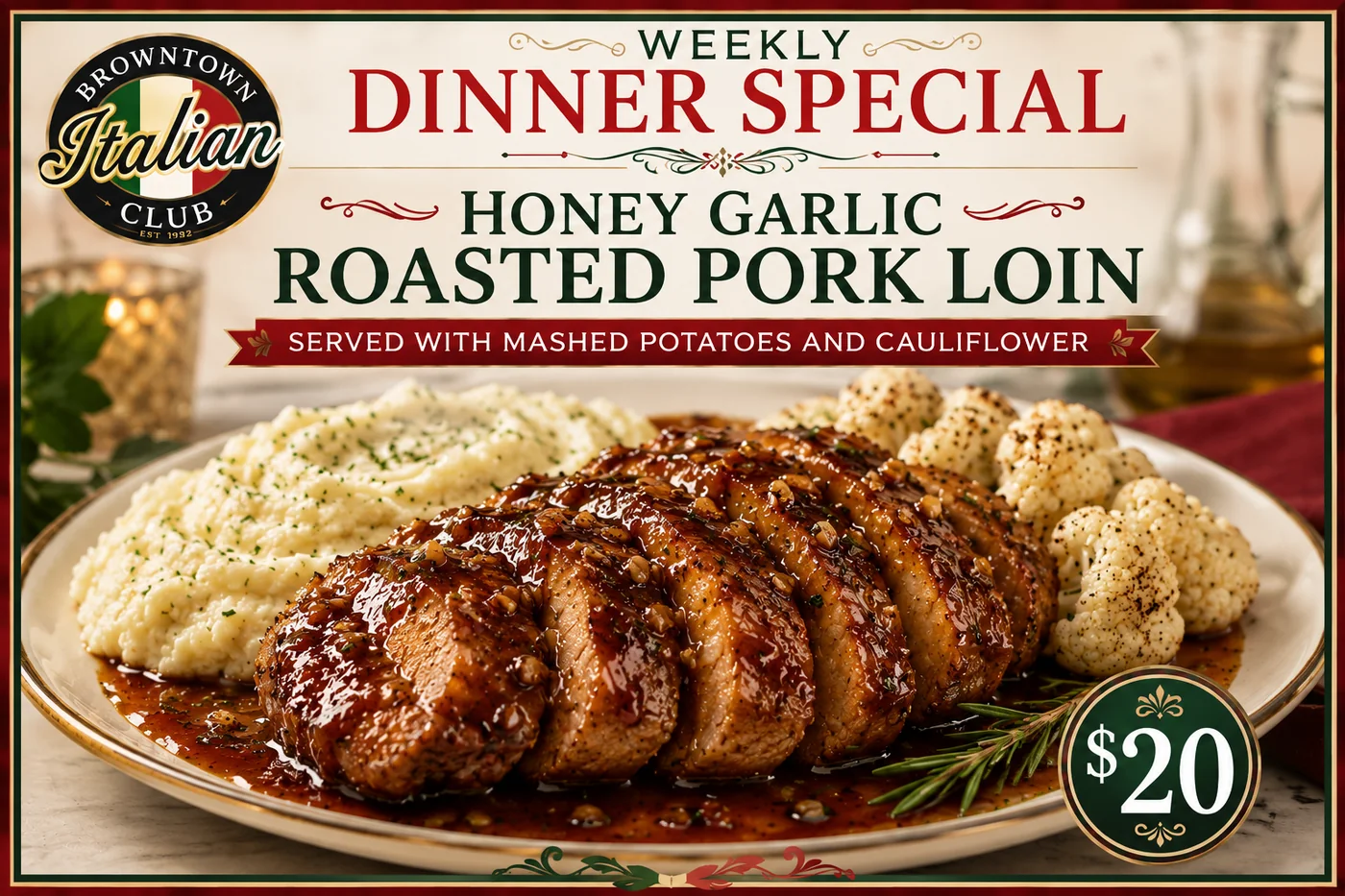 Past Browntown dinner special 9