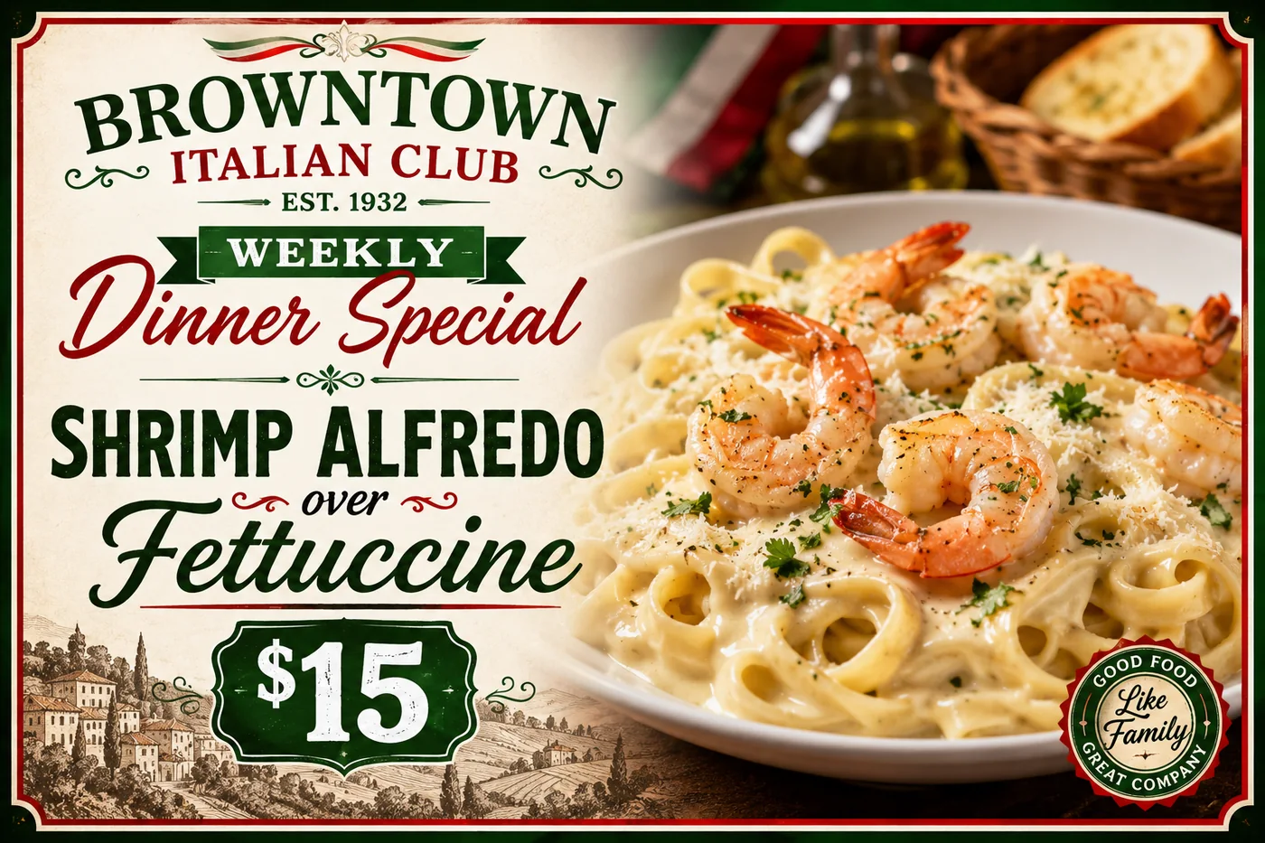 Past Browntown dinner special 13